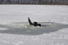 Мужчина вмёрз в лёд на Днепре возле Черкасс