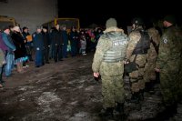 Міліціонерів Черкащини, які брали участь в АТО, привітали з поверненням на рідну землю (фоторепортаж)