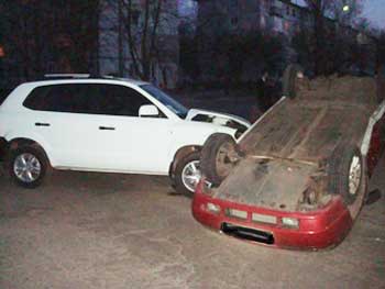 Учора в Черкасах «ВАЗ» і «Хюндай» мірялися міцністю, водії отримали струс мозку (фото)