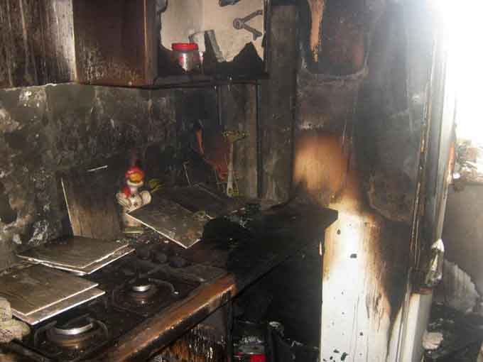 пожежа на кухні