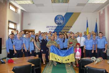 Працівники ГУ ДФС Черкащини зустріли своїх колег із зони АТО