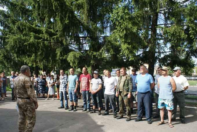 Мобілізованих чорнобаївців відправили на підготовку в учбовий центр