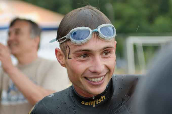 переможець індивідуального запливу на 10 км Антон Вітолін (м. Харків)