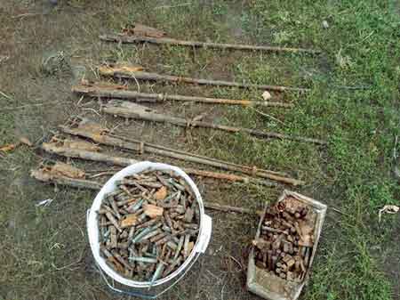 У Золотоніському районі виявлено шукачі кладів знайшли зброю