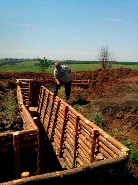 Чорнобаївщина взяла участь у спорудженні фортифікацій на Сході