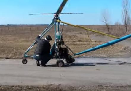 Пенсіонер з Черкас на дозвіллі склав саморобний вертоліт