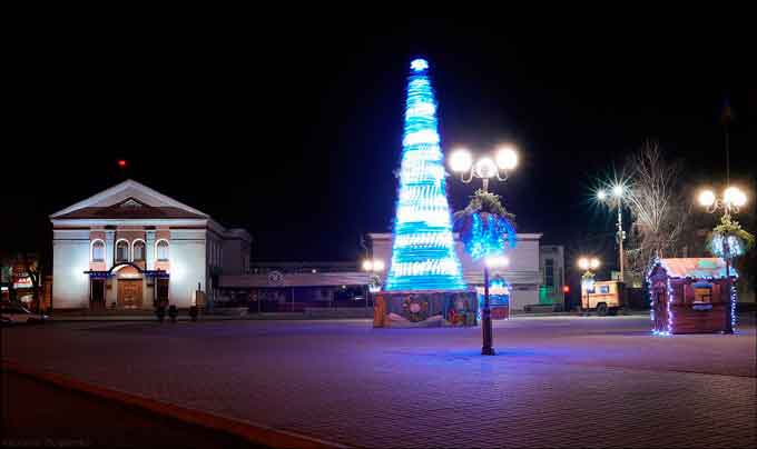 Найкращою новорічною площею Черкащини визнано золотоніську