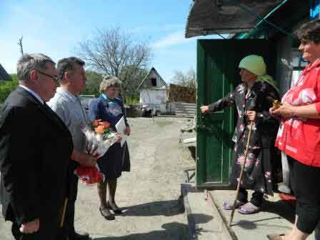 На Шполянщині привітали довгожительку із села Нечаєве