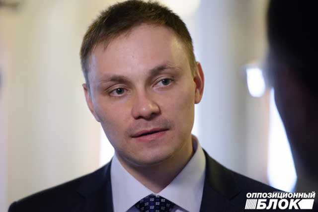 Народний депутат від “Опозиційного блоку” Олександр Долженков