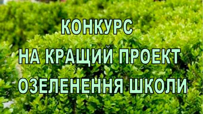 Черкаський лісгосп оголосив дитячий конкурс на кращий проект озеленення території шкільного подвір'я
