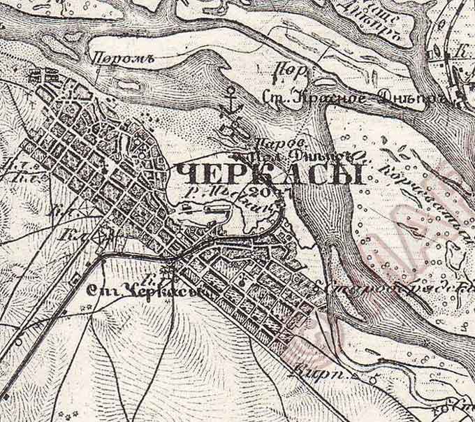 стара мапа Черкас