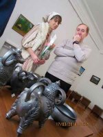 Виставка творчої родини Анжели Драч, Іоанни Кізян і Олександра Кізяна відкрилася у Черкасах (фото)