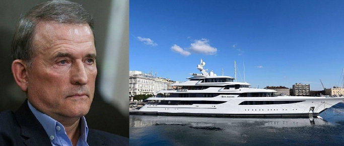 У Хорватії заарештували 92-метрову яхту Медведчука