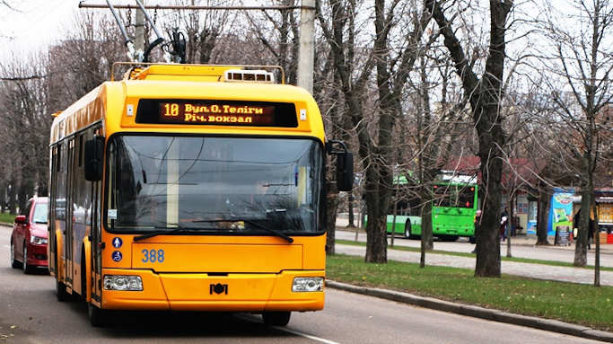 Москаленко повідомив, до котрої години в Черкасах курсуватимуть тролейбуси (графік)